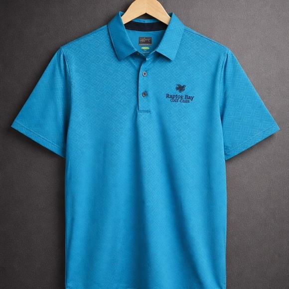 Greg Norman Collection Other - Greg Norman PlayDry Raptor Bay Golf Club Polo Performance Shirt Mens Large